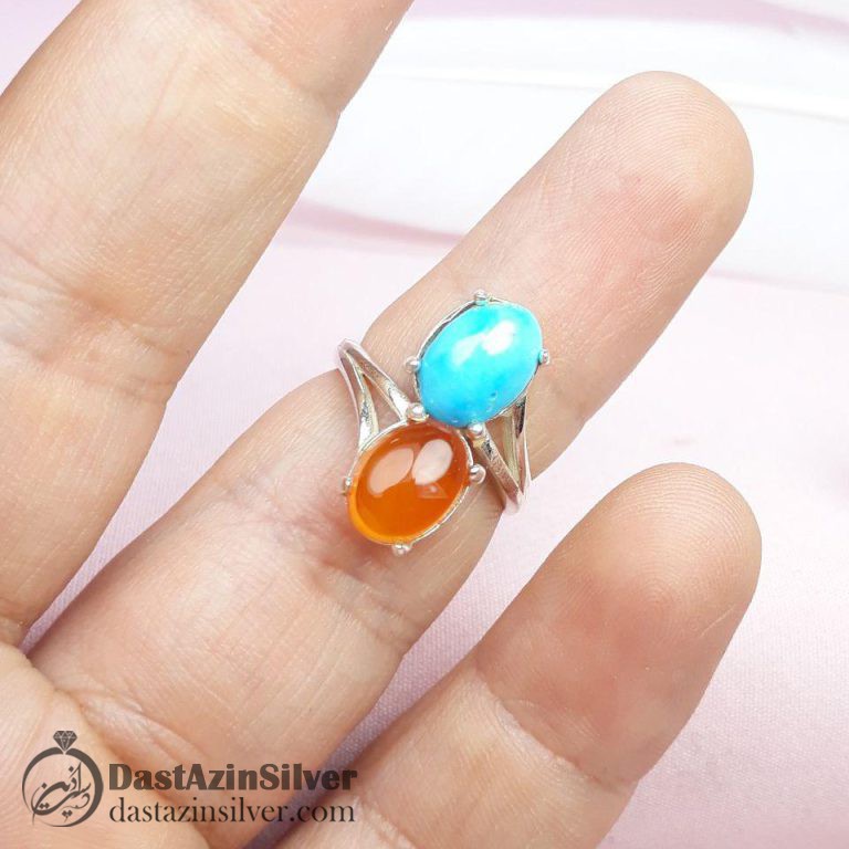 انگشتر دو نگین