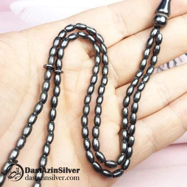 تسبیح 101 دانه حدید طرح رویین