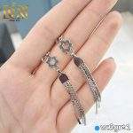 گوشواره نقره طرح نوشین