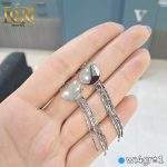 گوشواره نقره طرح آلاله