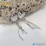 گوشواره نقره طرح آلاله