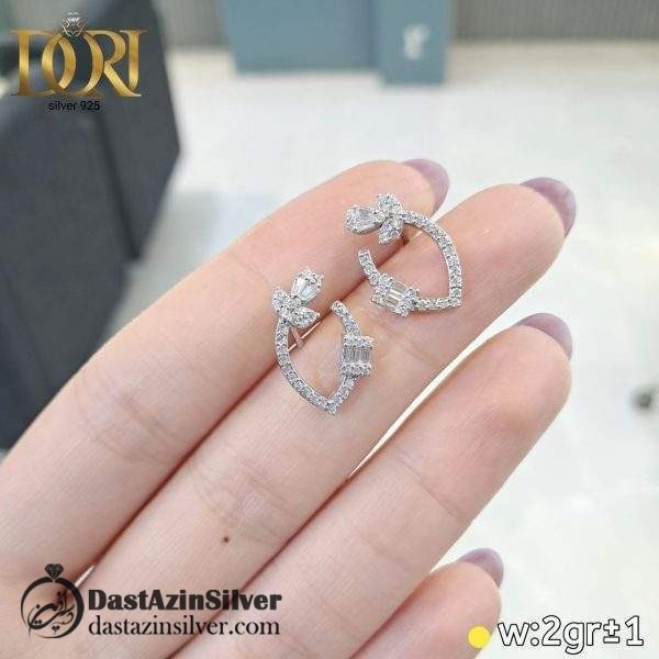 گوشواره نقره طرح سارگل