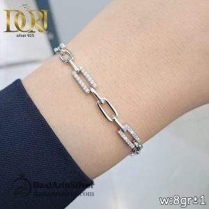 دستبند نقره زنانه طرح کیانا