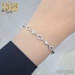 دستبند نقره زنانه طرح مهرگان