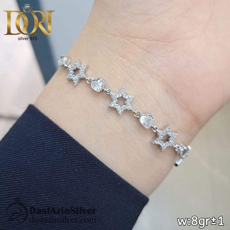 دستبند نقره زنانه طرح آترا