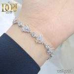 دستبند نقره زنانه طرح دلنیا