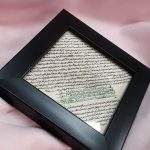 حرز کبیر امام جواد علیه السلام نوشته شده روی پوست به همراه قاب