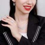 سرویس نقره زنانه ظریف میکرو زنجیری کد da318