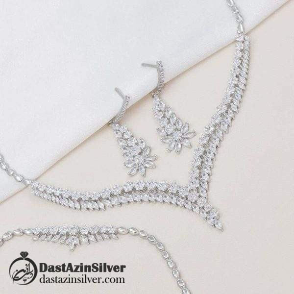 سرویس نقره طرح جواهر میکرو عروسانه کد da314
