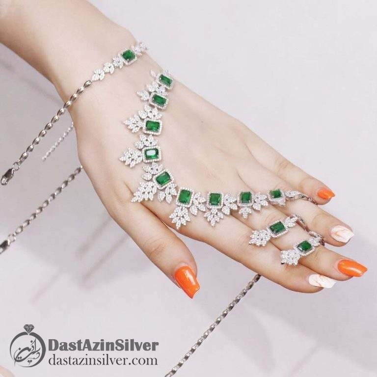 سرویس نقره مارسا طرح امرالدکات کد da305