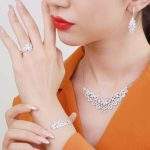 سرویس نقره طرح فلاور میکرو زنجیری کد da322