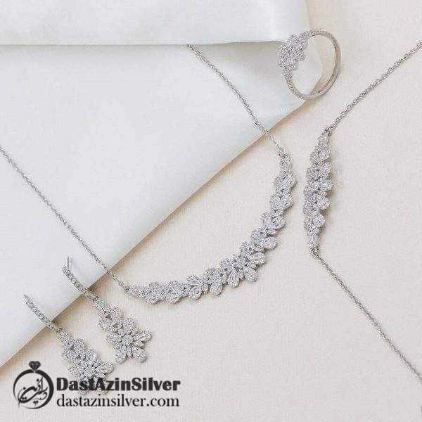 سرویس نقره مارسا طرح امرالدکات کد da308