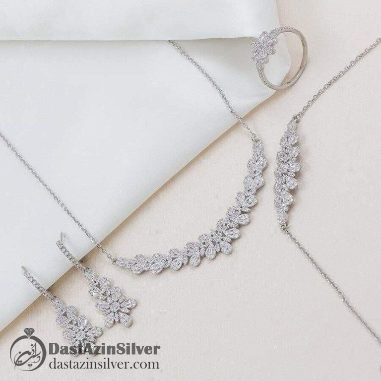 سرویس نقره مارسا طرح امرالدکات کد da308