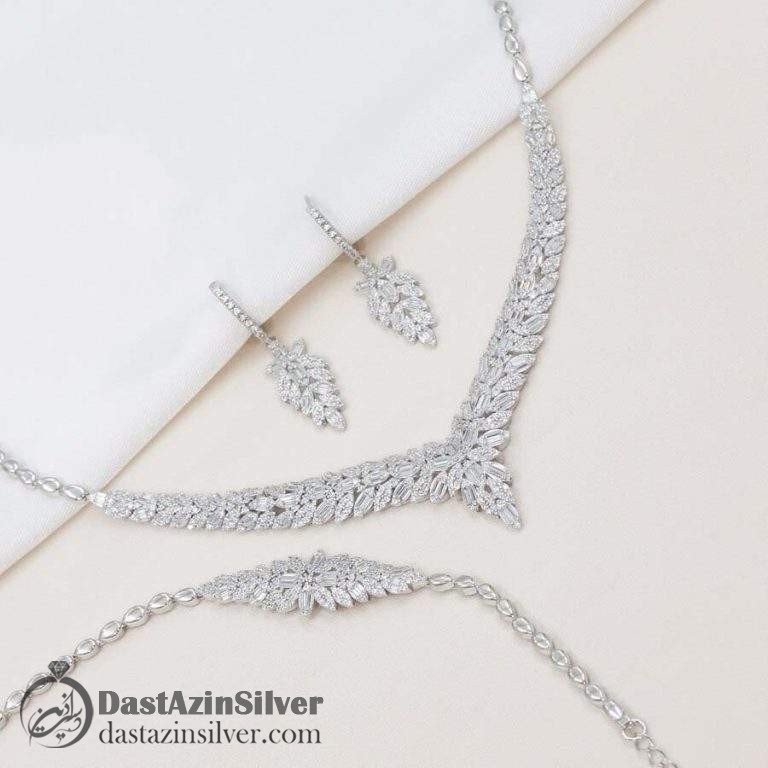 سرویس نقره عروس مشابه طلا کد da315 سوپر میکرو