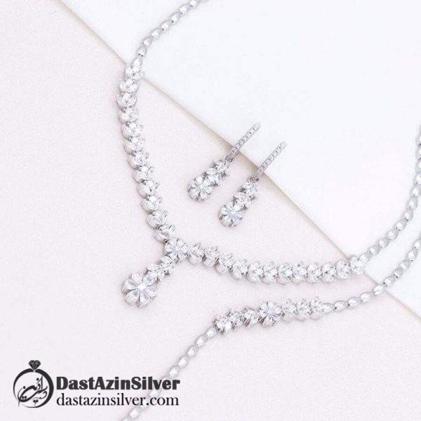 سرویس نقره فلاور جواهری سوپر میکرو کد da326